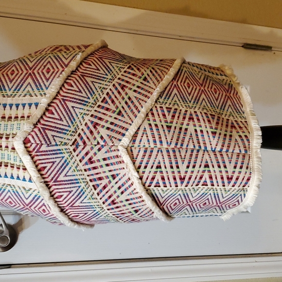 Adelyn Rae Woven Dress with Fringe Detail - Picture 2 of 5